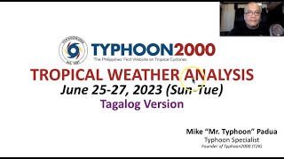 June 25-27, 2023 Update: Bagong LPA 93W Mahinang-Mahina, Mga Lokal T-Storms Inaasahan Parin.