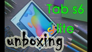 فتح علبة تابلت سامسونج تاب s6 لايت بقلم | Galaxy Tab S6 Lite Unboxing