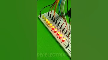 LED Chaser Using Arduino #diy #electronic  #arduino  #electric #project #shorts #reels #tiktok