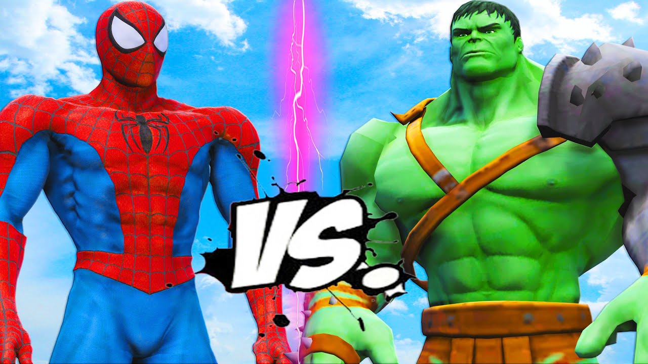 SPIDER-MAN vs GLADIATOR HULK - Epic Superheroes Battle - YouTube