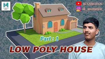 Autodesk Maya House Modeling Tutorial | low poly house maya tutorial 2023 | PART:1