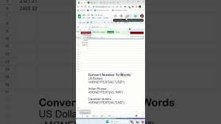 Convert Number into Words using Google Sheets - Excel Tips and Tricks screenshot 3