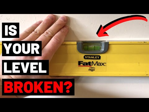 IS YOUR LEVEL ACCURATE? Here's How To Tell...(Broken Bubble Level / Spirit Level)
