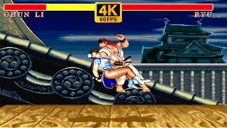 CHUN-LI ➤ Street Fighter II' Champion Edition ➤ (Hardest) ➤ 4K 60 FPS