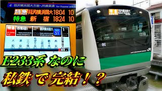 【激レア】相鉄線完結のE233系特急羽沢横浜国大行に乗ってみた！相鉄・JR直通線