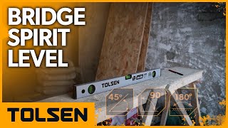 TOLSEN Bridge Spirit Level Torpedo Level 3 Different Bubbles/45°/90°/180° Measuring Tool