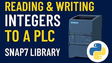 Siemens PLC & Python Snap7 Tutorial–Read & Write Integers in Siemens PLC (S7-1200/1500) #industry4_0