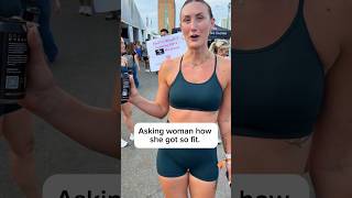 Asking woman how she got so fit. #workout #dating #fitness