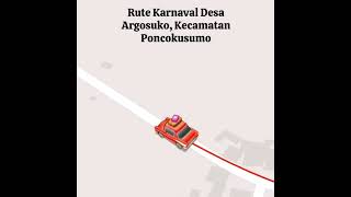 Rute Karnaval Sound Desa Argosuko Poncokusumo