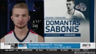 2016 NBA Draft   #11 Pick׃ Domantas Sabonis   Orlando Magic