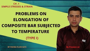 Composite bars in parallel subjected to temperature problems