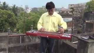 Video thumbnail of "Hoyto Tomari Jonno Instrumental ElectricSteelHawaiianGuitar By Pramit Das Manna Dey Teen Bhuboner Pa"