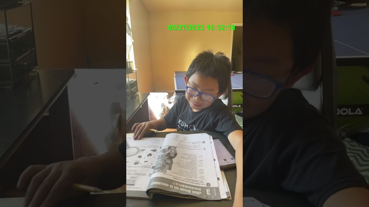 Doing Spanish homework