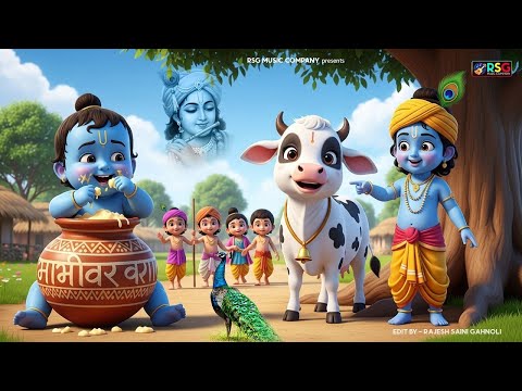 छोटी छोटी गैया छोटे छोटे ग्वाल। Choti Choti Gaiya Chote Chote Gwal। #kanha #krishna #krishnabhajan