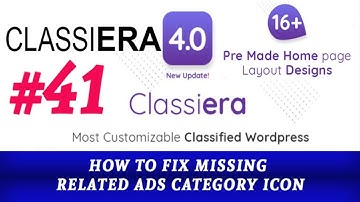 HOW TO FIX MISSING RELATED ADS CATEGORY ICON IN CLASSIERA THEME