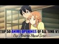 My Top 50 Anime Openings (All Time) V1