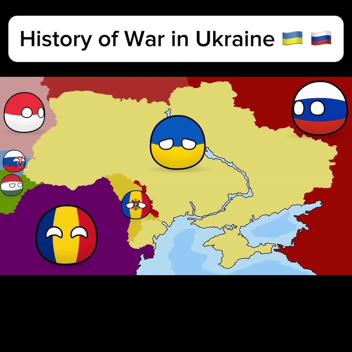 War in Ukraine map (2014-2022) Countryballs  #polandball #countryballs #ukraine #russia #war 1