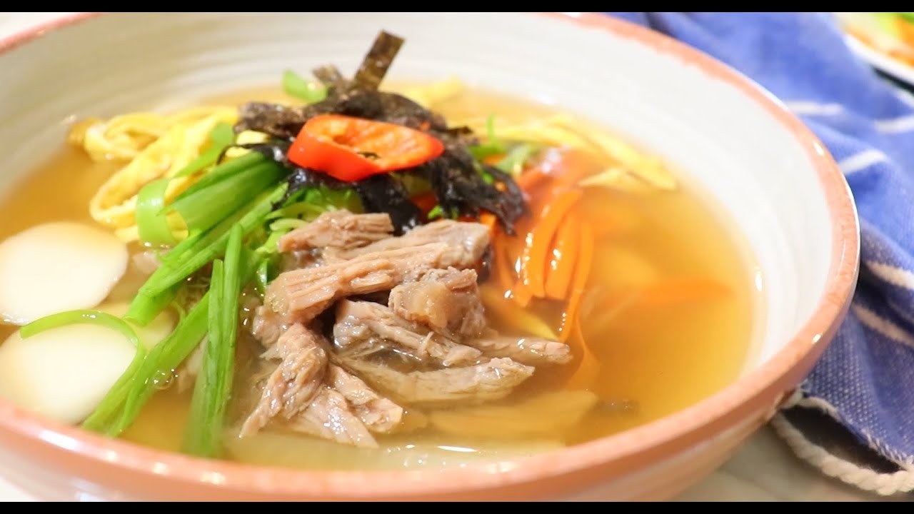 Dduk Guk Korean Rice Cake Soup YouTube Dduk Guk Korean Rice Cake Soup YouTube