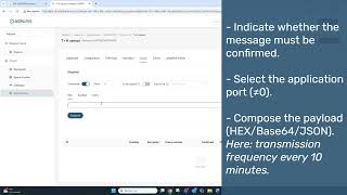 9 Send a downlink - IRIS Adeunis LoRaWAN gateway - LoRaWAN Network Server mode