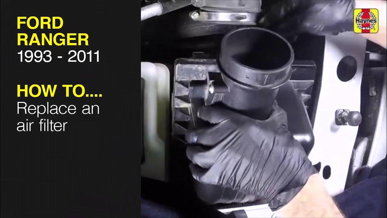 How to Replace the air filter on the Ford Ranger 1993 to 2011 - YouTube