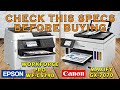 Canon maxify gx7070  epson workforce pro wfc5790  specifications