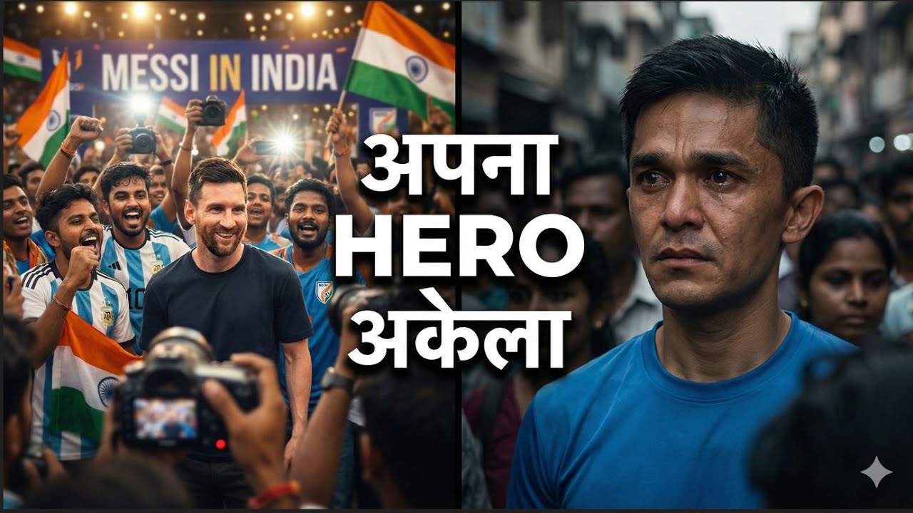 150 करोड़ Messi पर और अपना Sunil Chhetri अकेला | भारतीय फुटबॉल की कड़वी सच्चाई