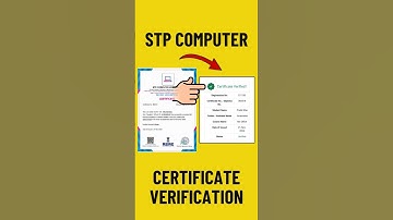 Computer Certification ✅Verification | STP COMPUTER FREE COURSE | Certificate verify ✅