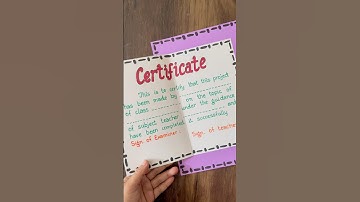 4 Certificate For Project #shorts #certificate #project