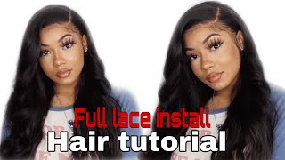 How to install a lace wig !!!!