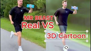 Running With Bigger And Bigger Feastables @MrBeast
