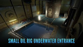 RUST Small Oil Rig Underwater Entrance