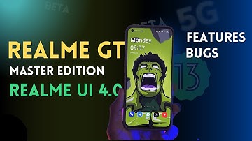 Realme GT Master Edition Realme UI 4.0 Android 13 update Features