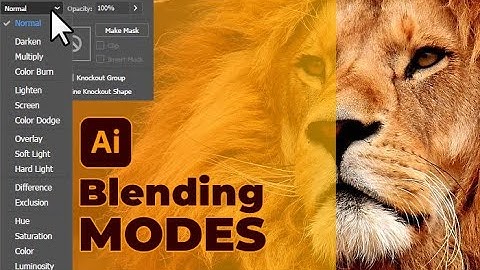 How to Change Blending Mode in Illustrator