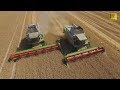 Getreideernte beendet! -Parallelfahrt- Gardelegen - two combine harvester - cereal harvest finished