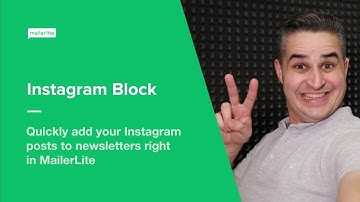 Instagram Block in Your Newsletter - MailerLite