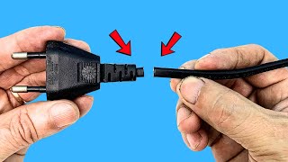 Great Tricks to repair a PLUG when it is Broken! AMAZING SMART