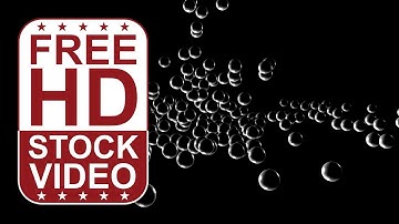 Free Stock Videos –  abstract animated 3D particle spheres falling bouncing and rolling