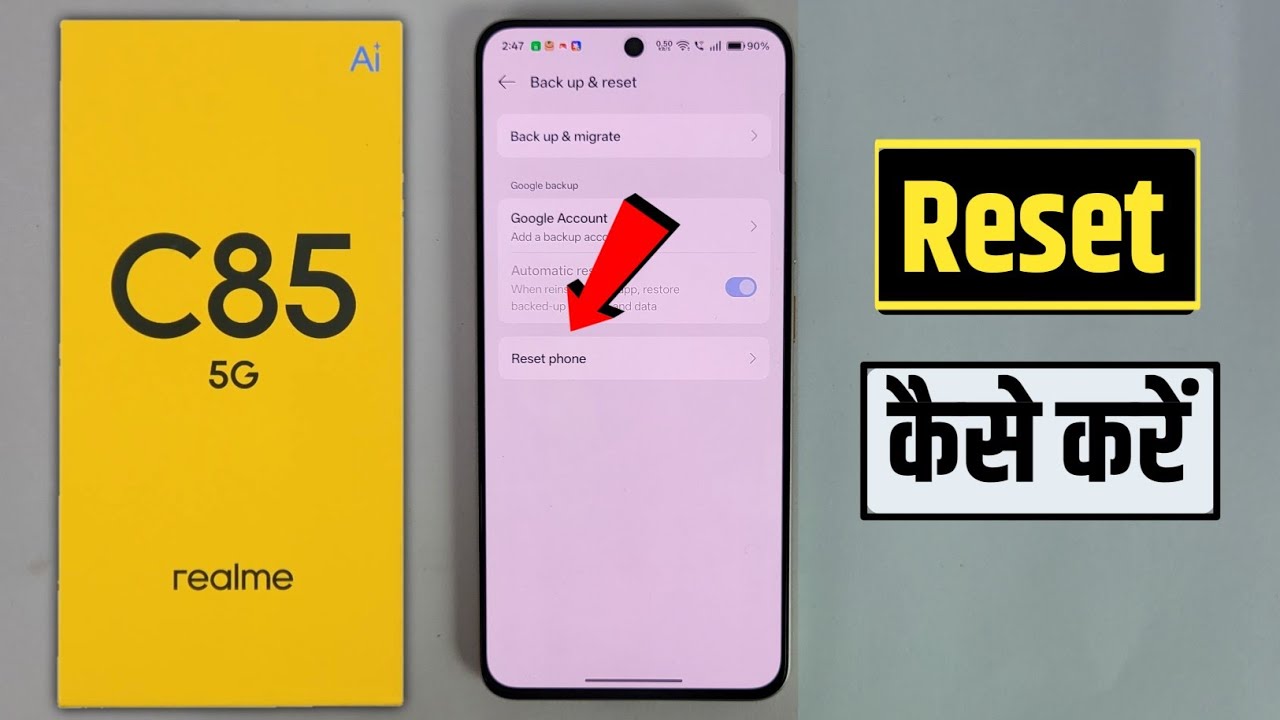 realme c85: how to reset 