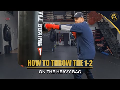 How to throw the 1-2 on the Heavy bag { Beginner video }
