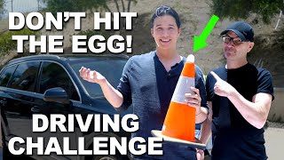 Don&#39;t Hit the Egg Driving Challenge with Aaron Burriss!