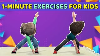 1-MINUTE EXERCISES FOR BURNING CALORIES: KIDS WORKOUT