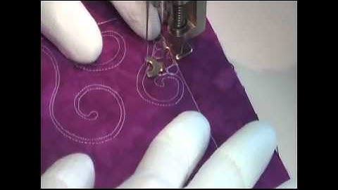 Free Motion Quilting Video: Pea Gravel Path