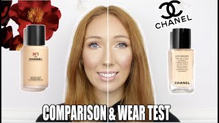 CHANEL NO1 DE CHANEL VS LES BEIGES HEALTHY GLOW | FOUNDATION COMPARISON & 10.5 HOUR WEAR TEST