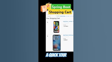 Spring Boot Shopping Cart Quick Tour #springboot #springframework #javaprogramming #shoppingcart