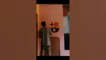 Wall Art Of FC Barcelona Logo 