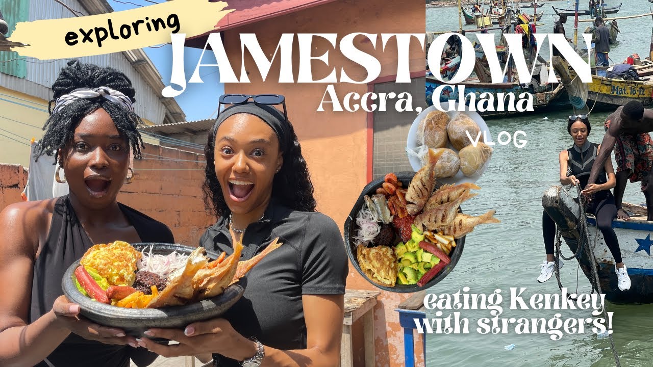 Trying Jamestown’s Viral KENKEY House (Ghanaian Street Food) + Unexpected Fishing Boat Ride in Accra