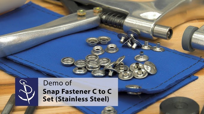 Snap Fastener Installation Tool Demo 