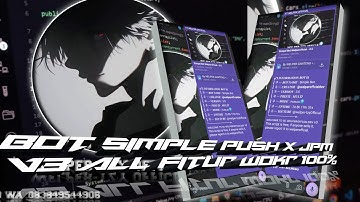 UPDET SC PUSHKONTAK X JPM V3 2025 FREE ALL MENU WORK||MENU BIKIN KTP||JPM GRUP&CH SUPORT ALL WHATSAP