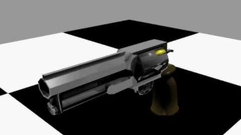 Revolver made in blender 3d
