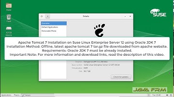 Apache Tomcat 7 Installation on Suse Linux Enterprise Server 12 using Oracle JDK 7